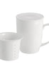 Ceramic Tea Mug with Infuser & Lid